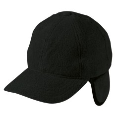 Поларена шапка с козирка MB BLACK 