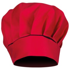 Готварска шапка CAPPELLO RED/BLACK 