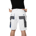 Работен къс панталон MAZALAT Workwear Shorts WHITE / BLUE - Бял/Син n.XL