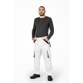 Работен панталон MAZALAT PRO WHITE/BLACK - Бял/Черен  n.50
