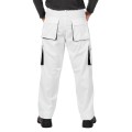Работен панталон MAZALAT PRO WHITE/BLACK - Бял/Черен  n.54