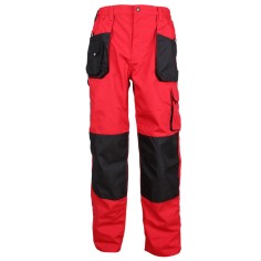 Работен панталон EMERTON RED/BLACK  